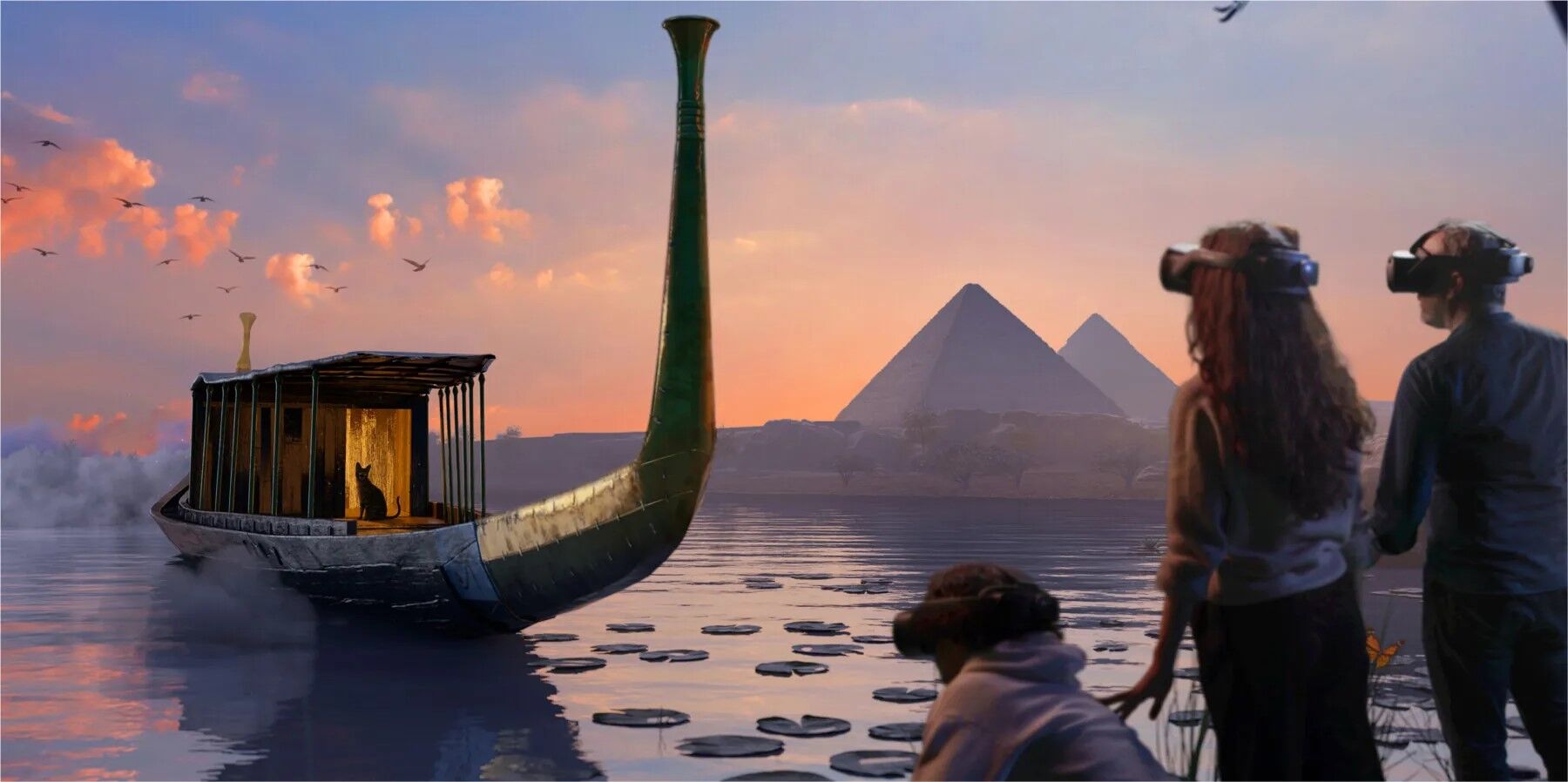 Take a virtual visit to the pyramids and experience a Nile adventure at EXP Rosemont, opening Sept. 25. (Image courtesy of EXP Rosemont)